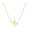 Silver Initial Letter Necklace X SPE-5564